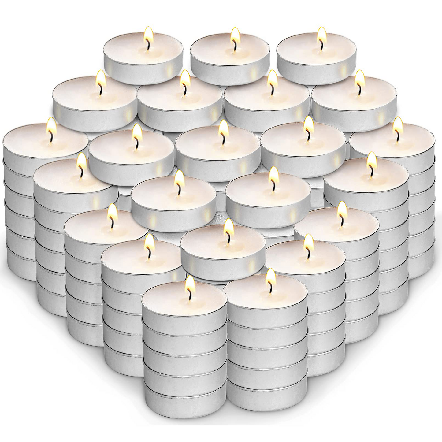 Smokeless Tea Light Candles 100 Units