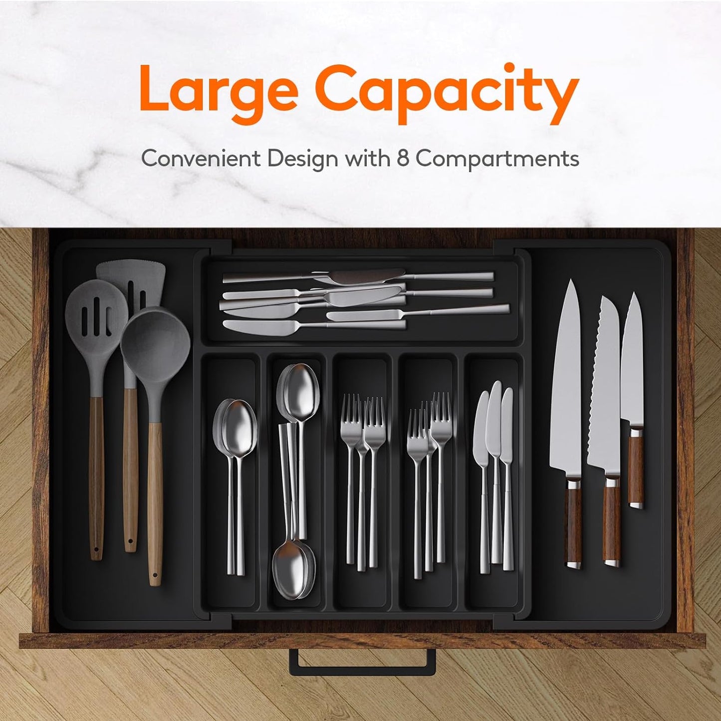 Expandable Cooking Utensil Tray (2 Color Options)