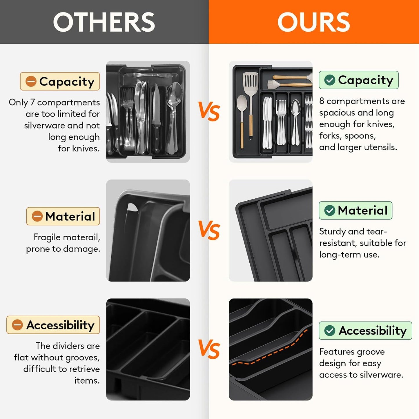 Expandable Cooking Utensil Tray (2 Color Options)