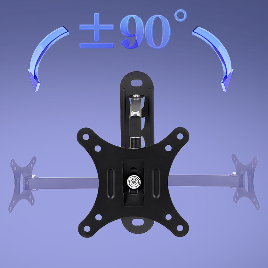 TV Wall Mount Monitor Wall Bracket with Swivel Fits 10-26 Inch