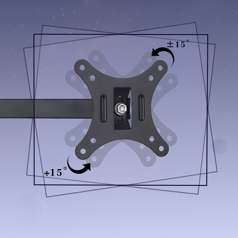 TV Wall Mount Monitor Wall Bracket with Swivel Fits 10-26 Inch