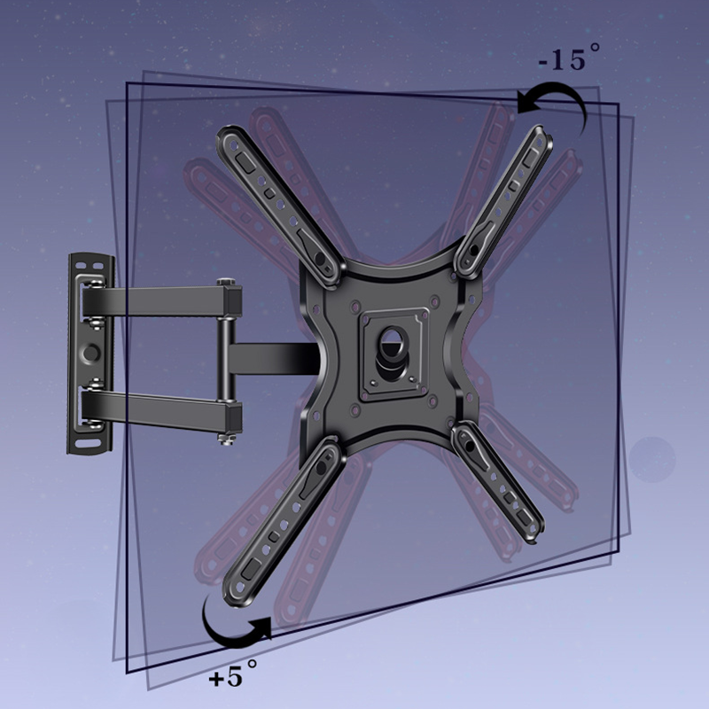 TV Wall Mount Monitor Wall Bracket with Swivel Fits 14-60 Inch