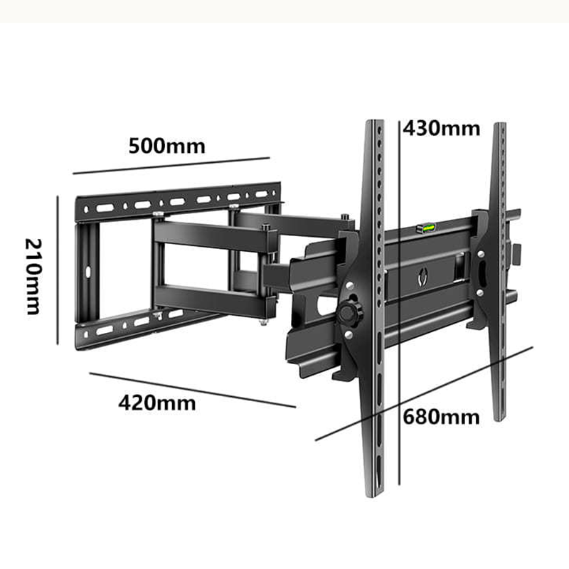 TV Wall Mount Monitor Wall Bracket with Swivel Fits 32-80 Inch