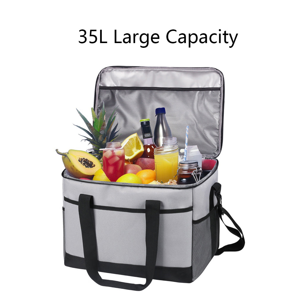Large Capacity Insulated Picnic Bag 35L (2 Color Options)
