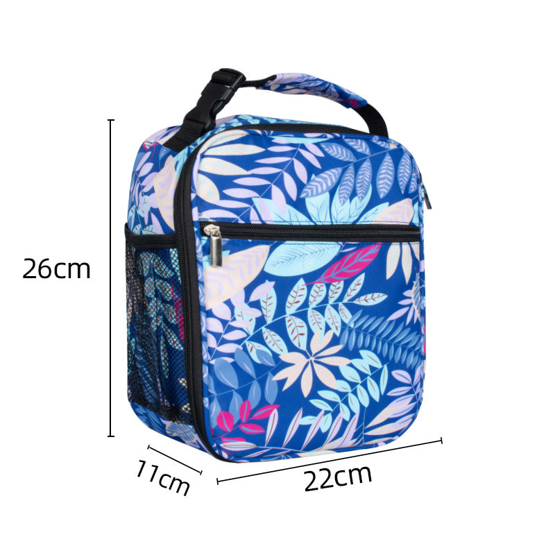 Floral Pattern Lunch Box with Detachable Buckle 1 Person