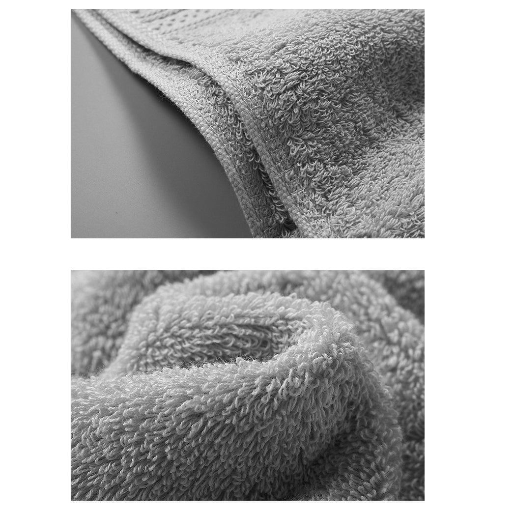 Cotton Hand Towel Light Gray, 5pcs Pack