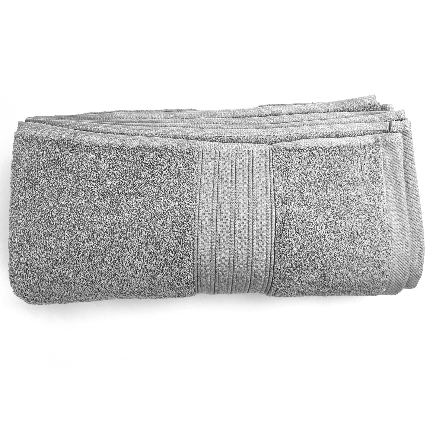 Cotton Large Bath Towel 150×80cm 31x59inches 630g Light Gray