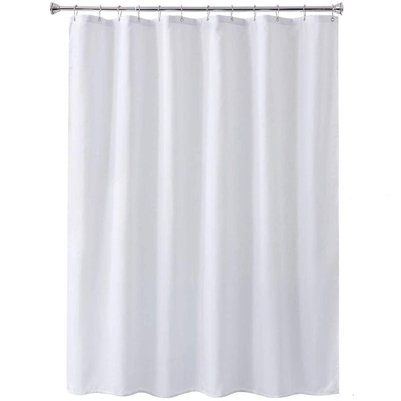 Shower Curtain with Plastic Hooks 180x180cm / 180x200cm, White