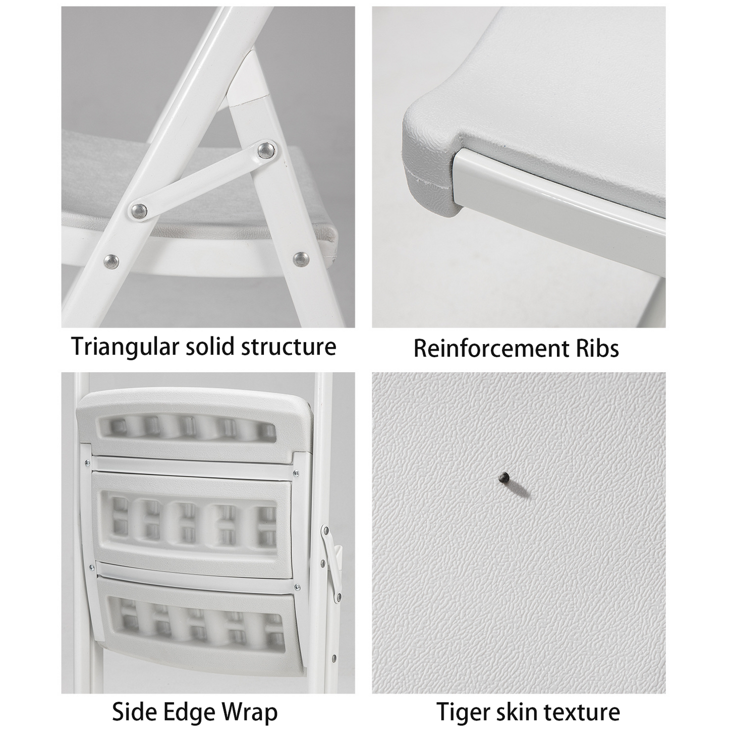 Folding Chairs, White