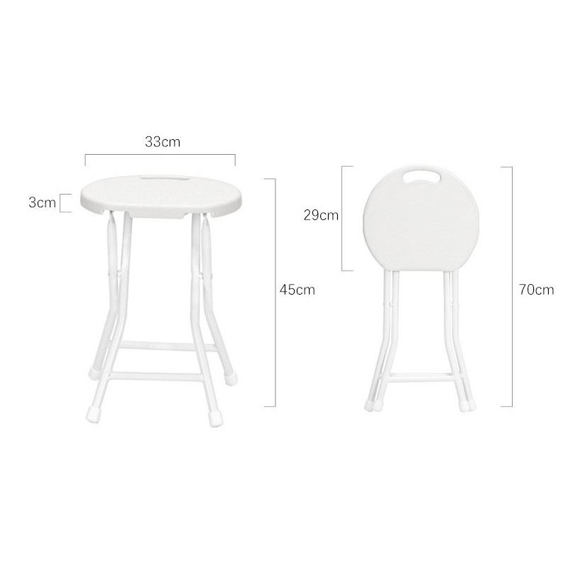 Tall Folding Portable Plastic Stool (2 Color Options)