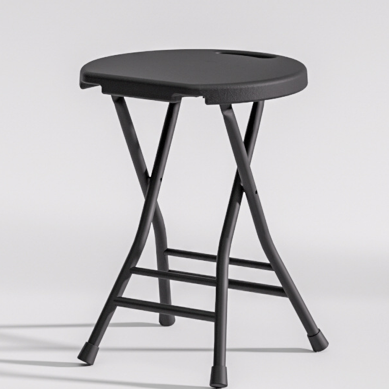 Tall Folding Portable Plastic Stool (2 Color Options)