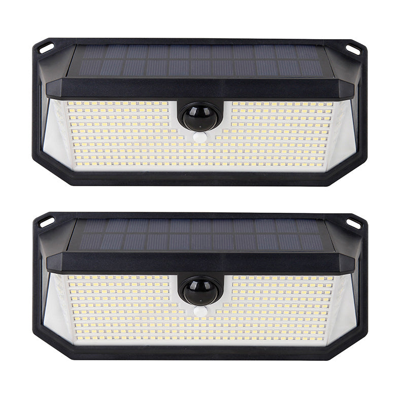 2pcs Pack, Wide Angle Solar Wall Lights with Motion Sensor