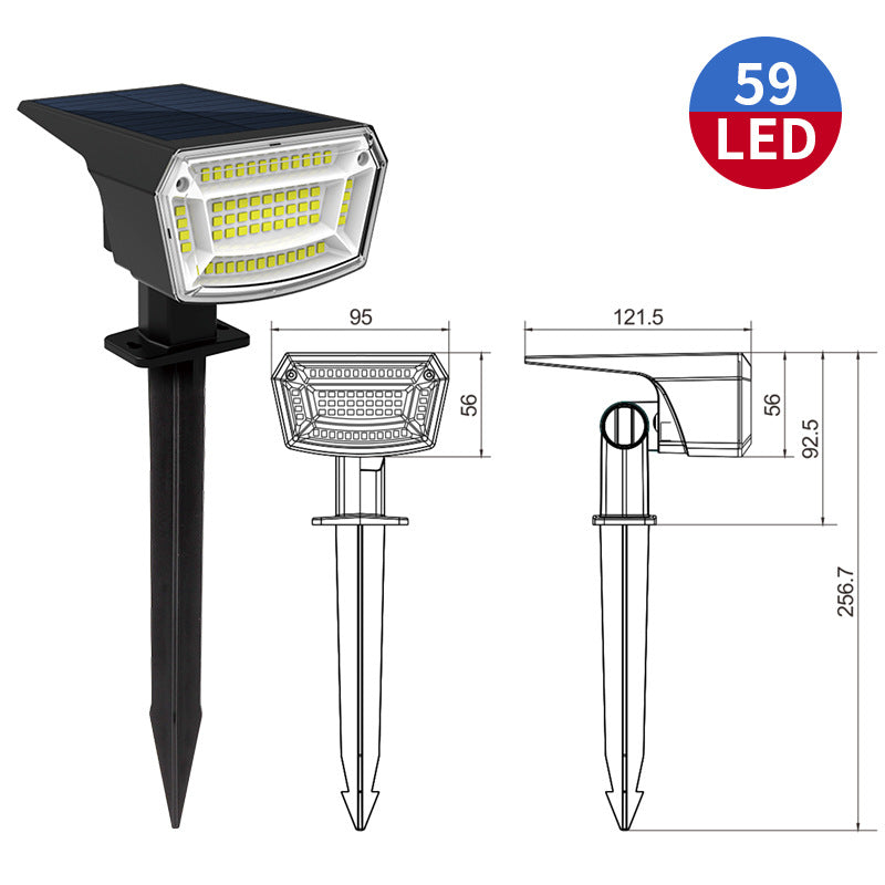 Solar Outdoor Waterproof Spotlights Wall 2 Pack, Wall Mounted Option