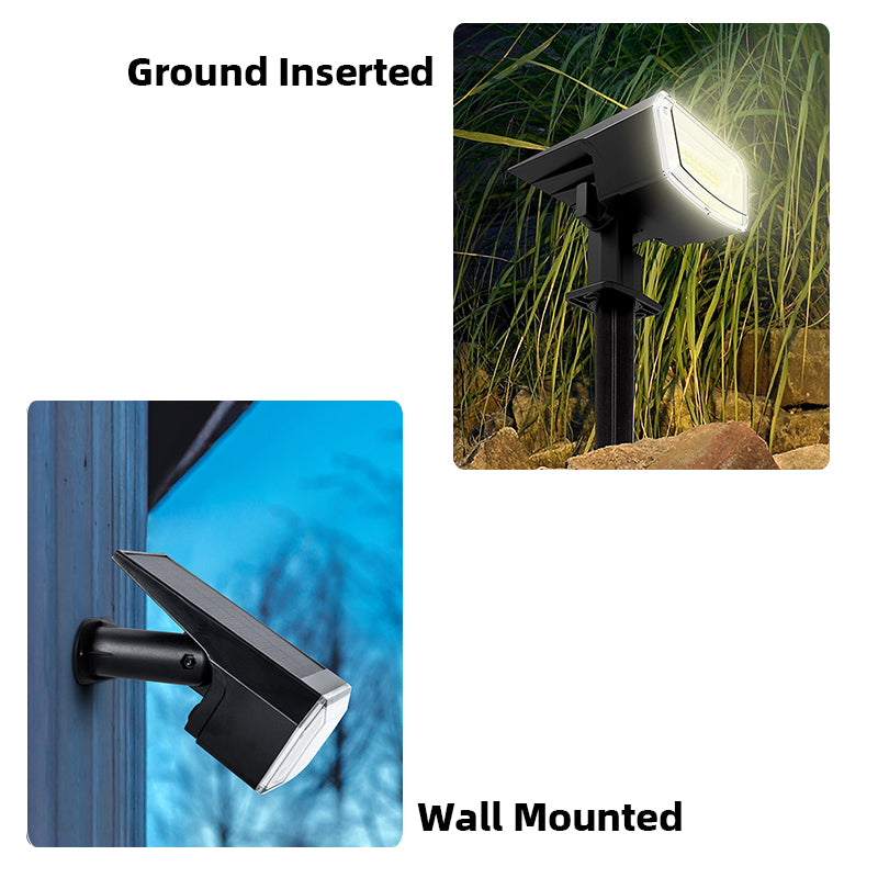 Solar Outdoor Waterproof Spotlights Wall 2 Pack, Wall Mounted Option
