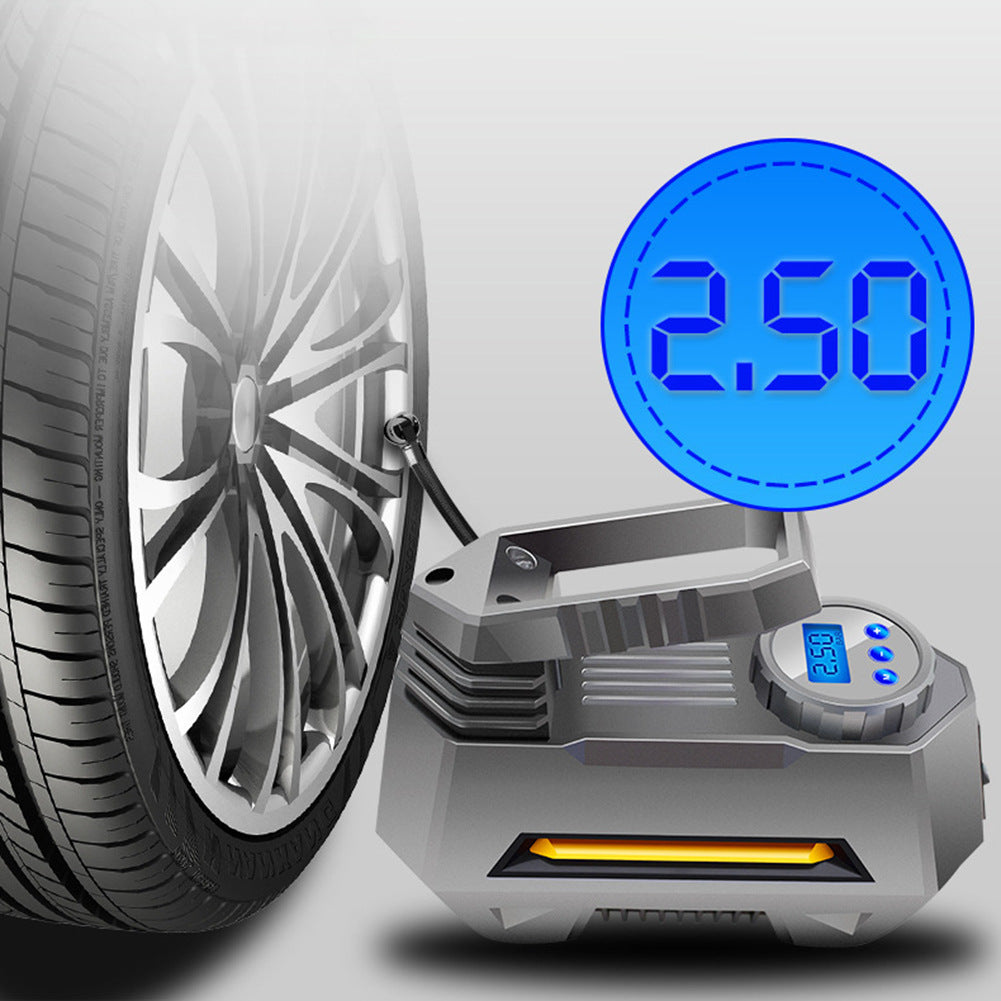 Portable Air Compressor Car Tire Inflator With Digital Pressure Gauge (150 PSI 12V DC)