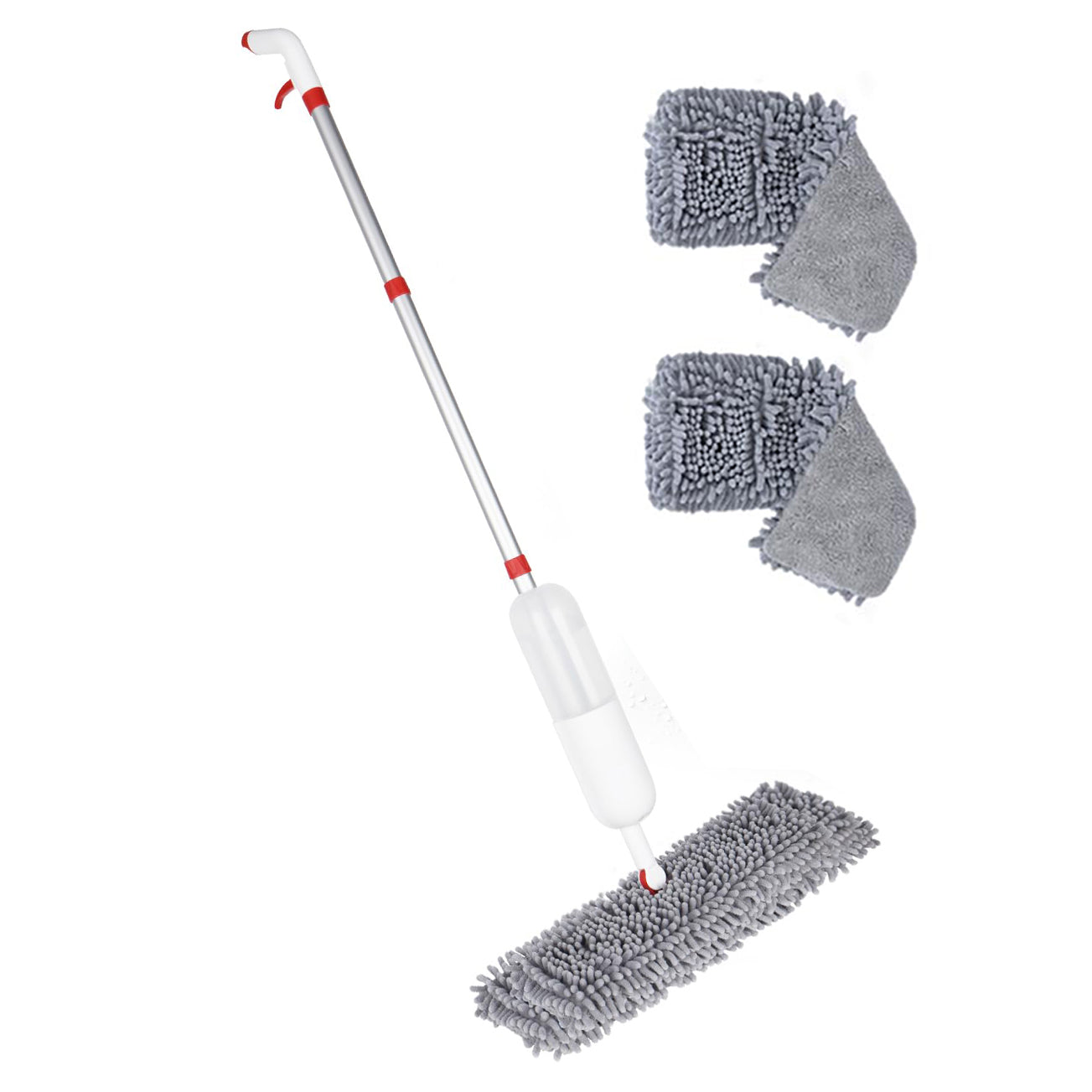 Spray Mop with 3 Reusable Double Side Microfiber Washable Pads