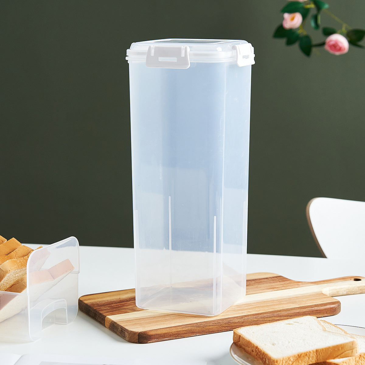 Food Grade Plastic Bread Container with Inner Case / without Inner Case