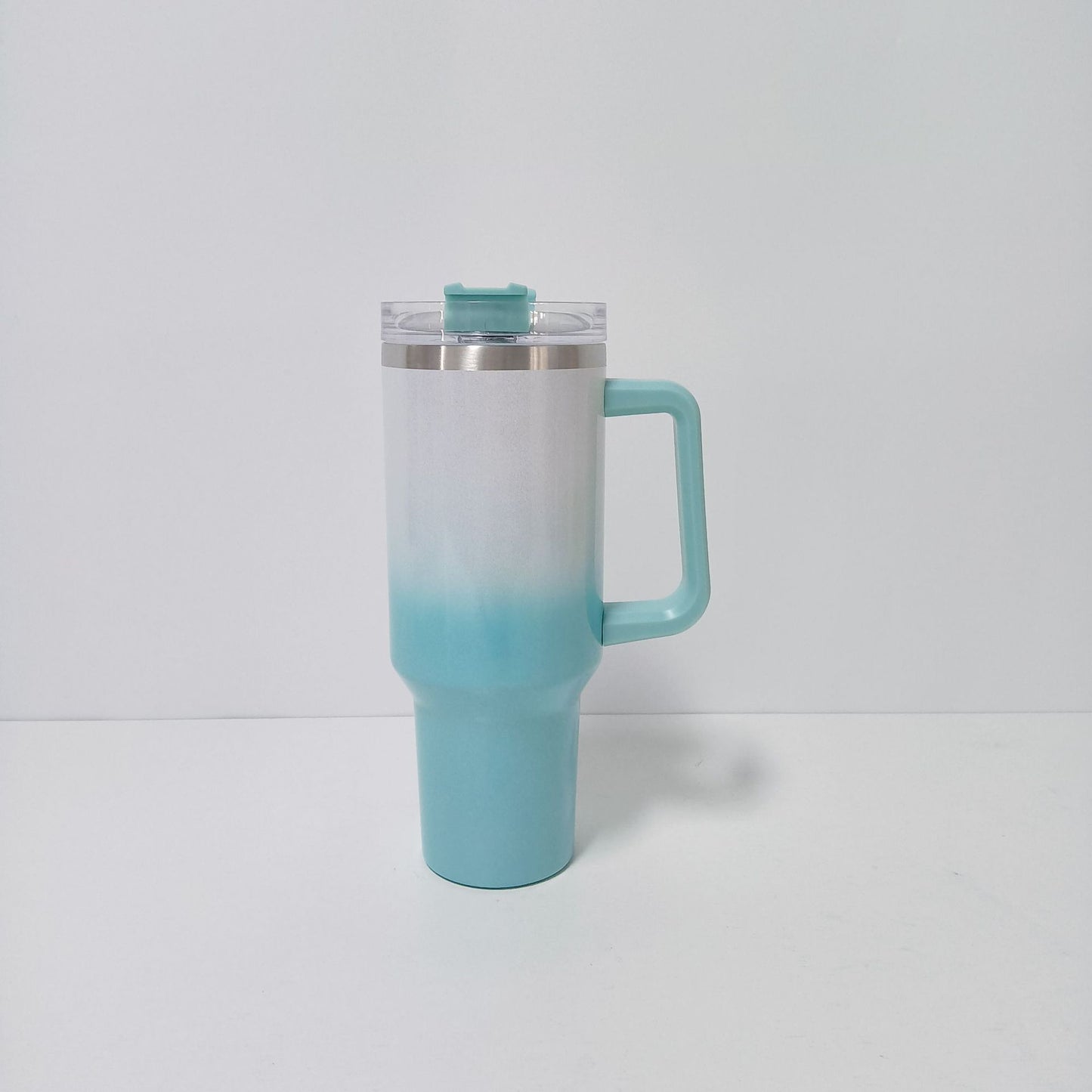 Stainless Steel Insulated Tumbler with Handle and Straw Lid 40oz (5 Color Options)