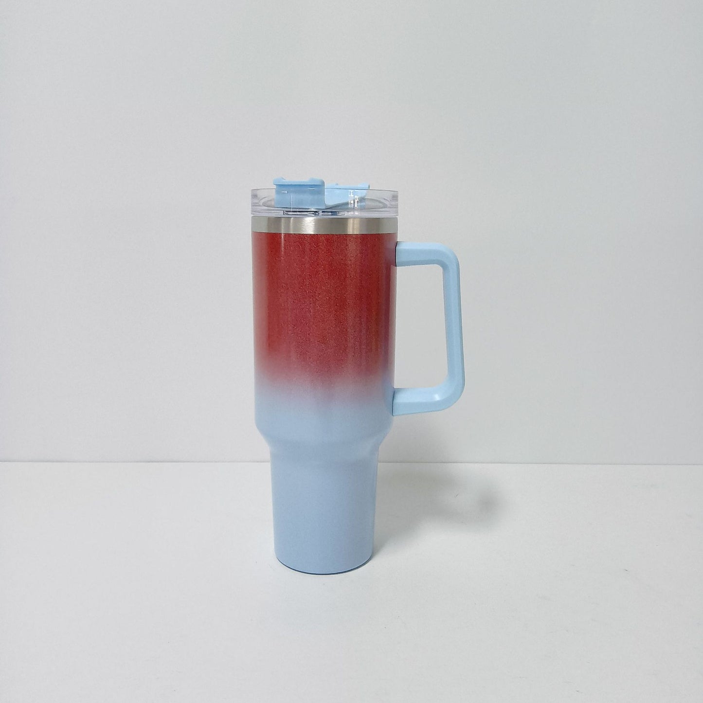 Stainless Steel Insulated Tumbler with Handle and Straw Lid 40oz (5 Color Options)