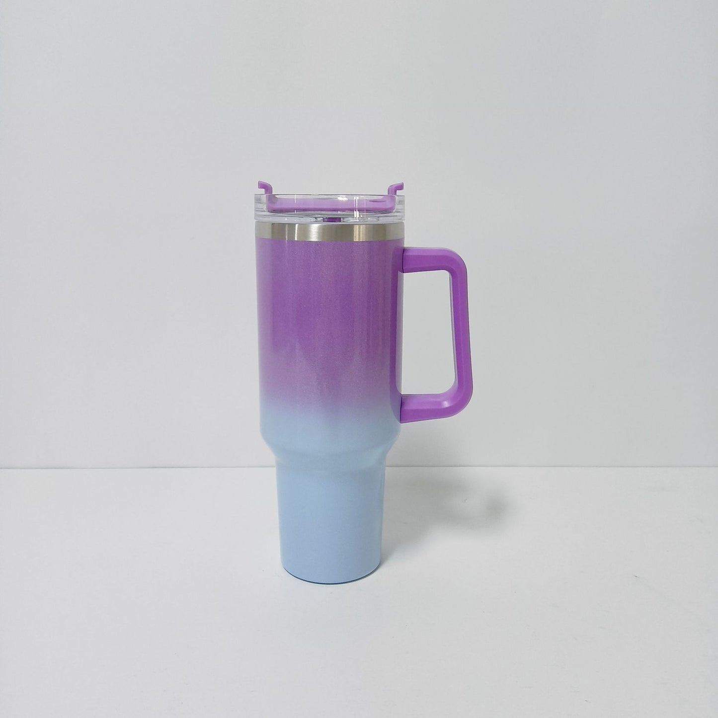 Stainless Steel Insulated Tumbler with Handle and Straw Lid 40oz (5 Color Options)