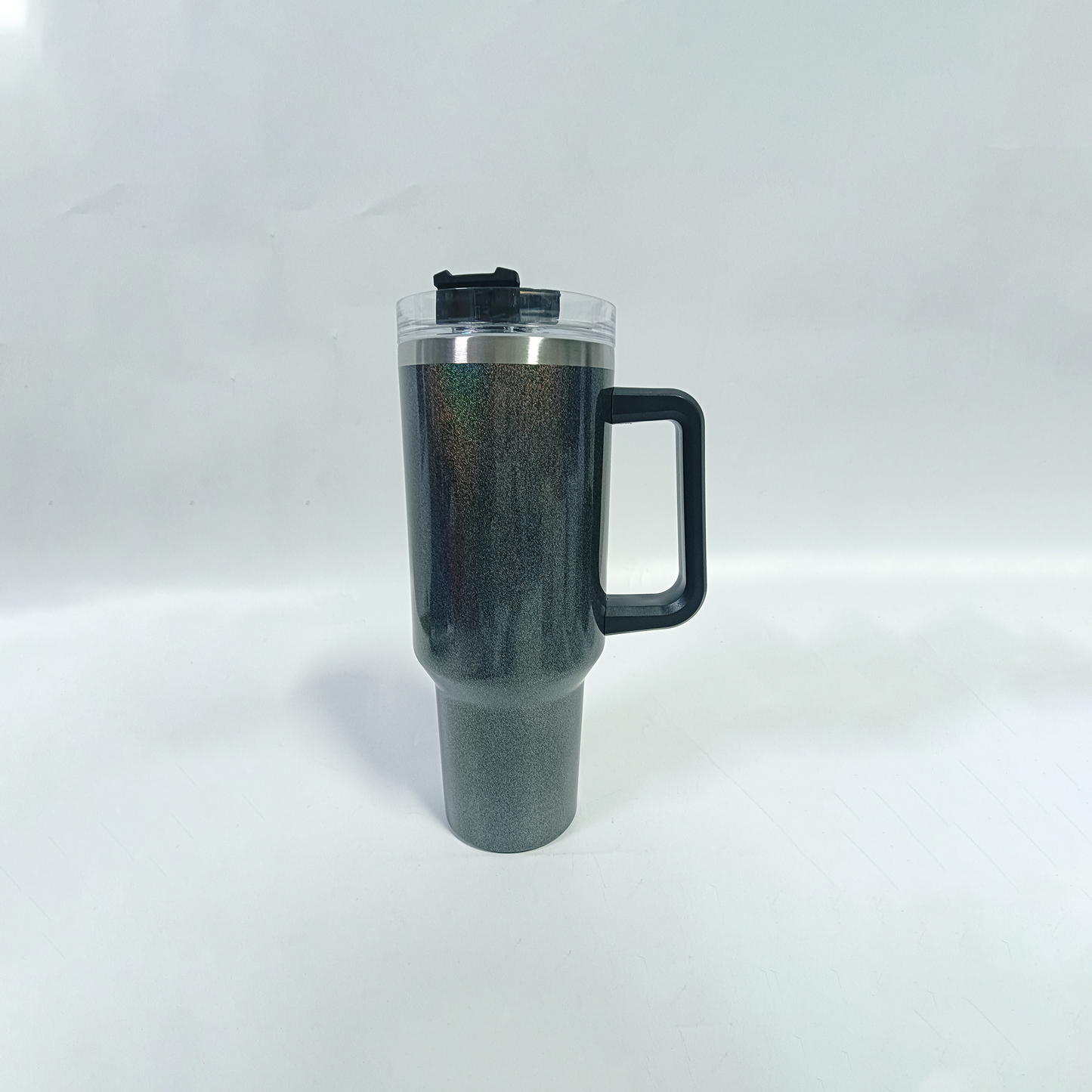 Stainless Steel Insulated Tumbler with Handle and Straw Lid 40oz (5 Color Options)