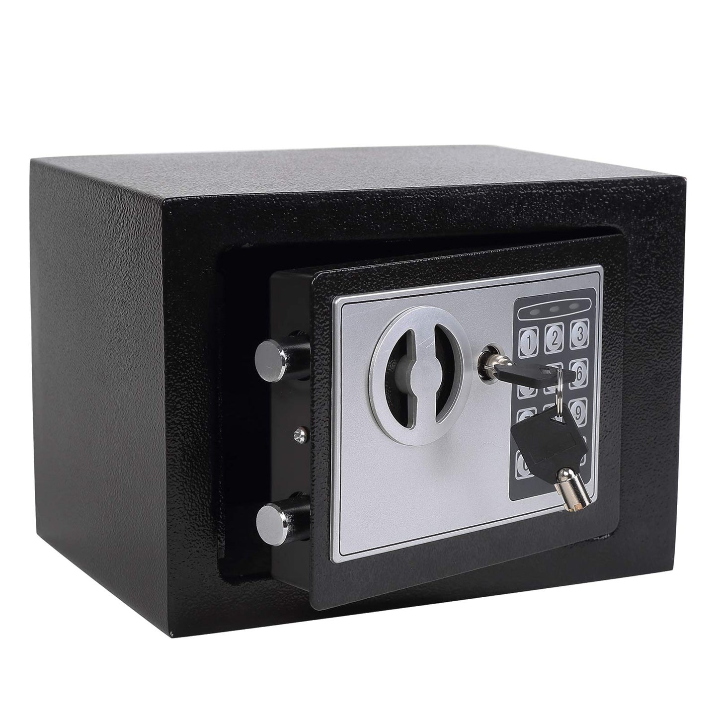 Security Safe Box for Money Safe with Keys & Pass Code, Black