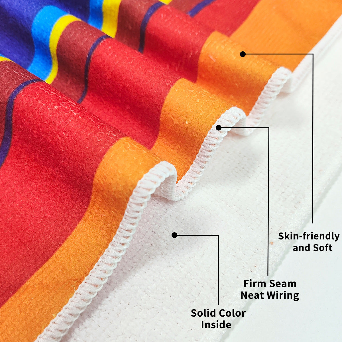 Oversized Striped Beach Towel 2 Units