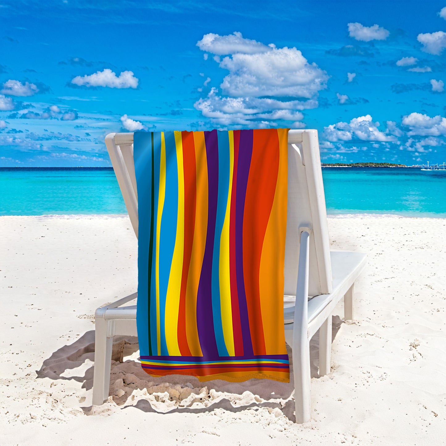 Oversized Striped Beach Towel 2 Units