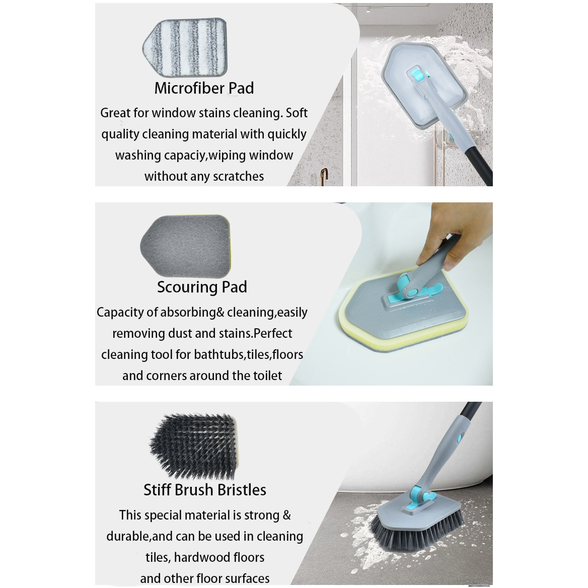 Multi-functional Long Handle Cleaning Brush