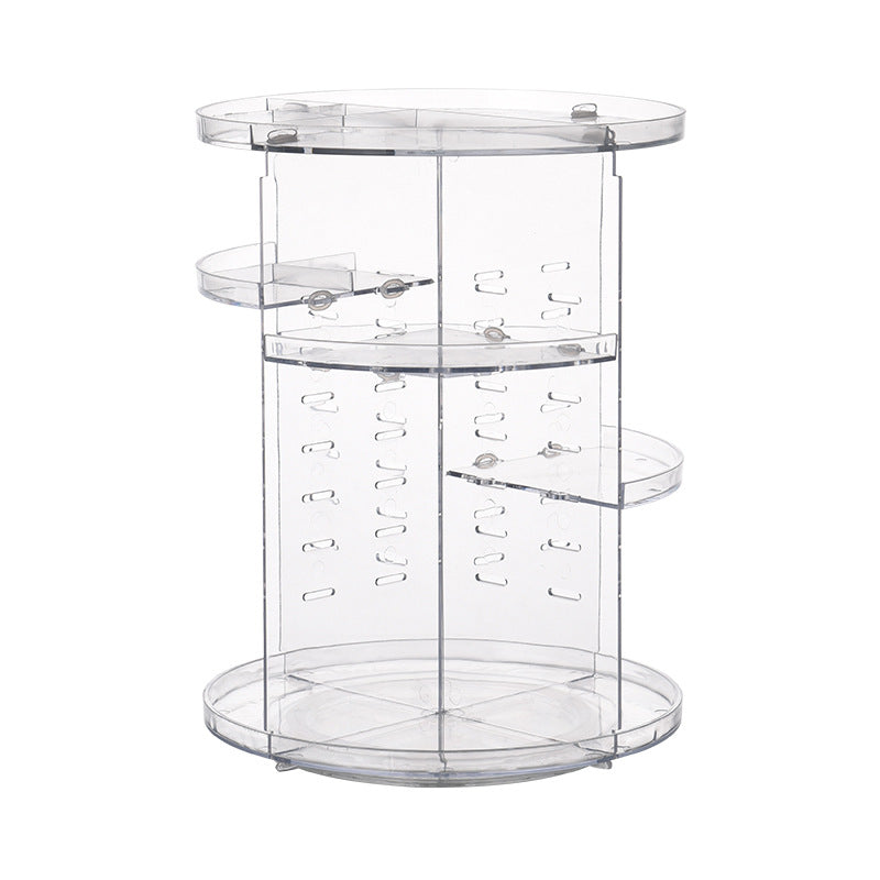 DIY Rotating Adjustable Makeup Organizer