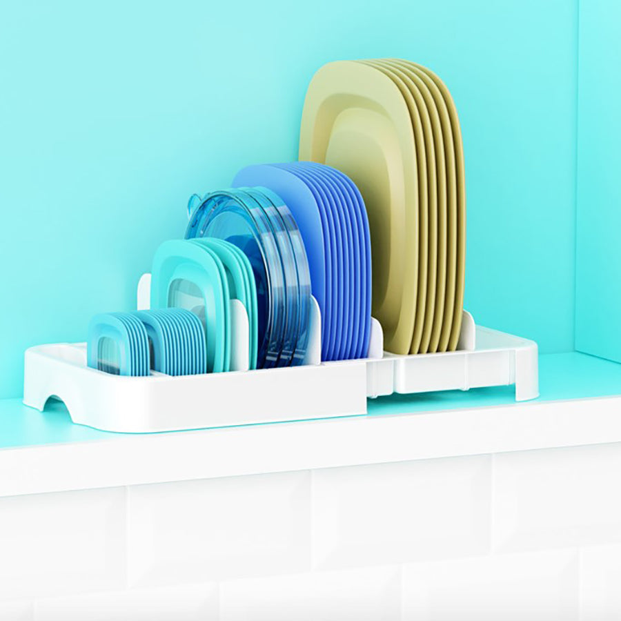 Adjustable Food Container Lid Organizer