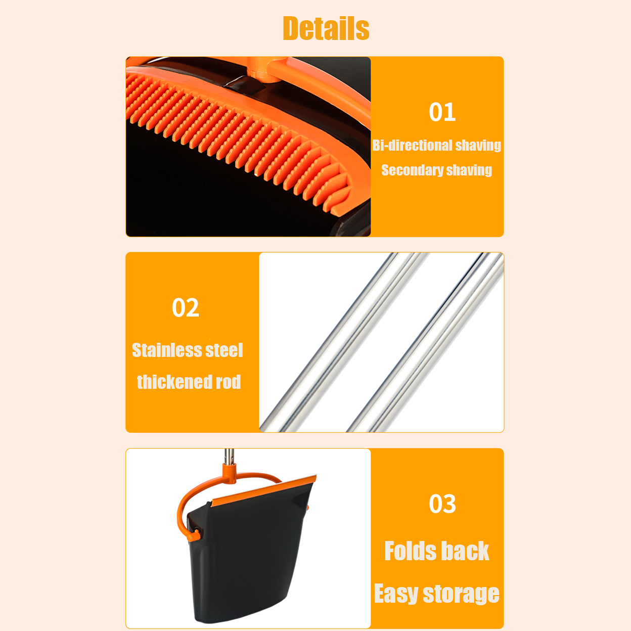 Upgrade Broom and Dustpan Set