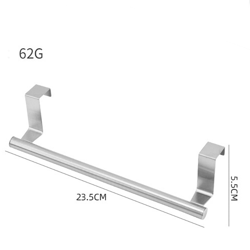 Stainless Steel Over Door Towel Rack 4 Units (2 Color Options)
