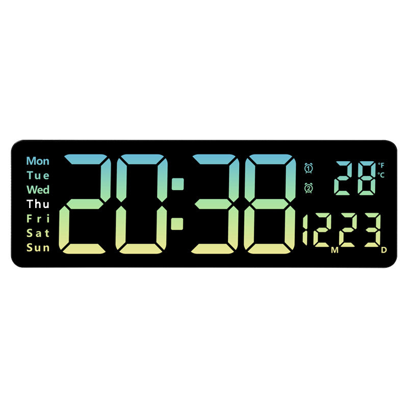 Large Digital Wall Clock with Remote Control 16 Inch (2 Color Options)