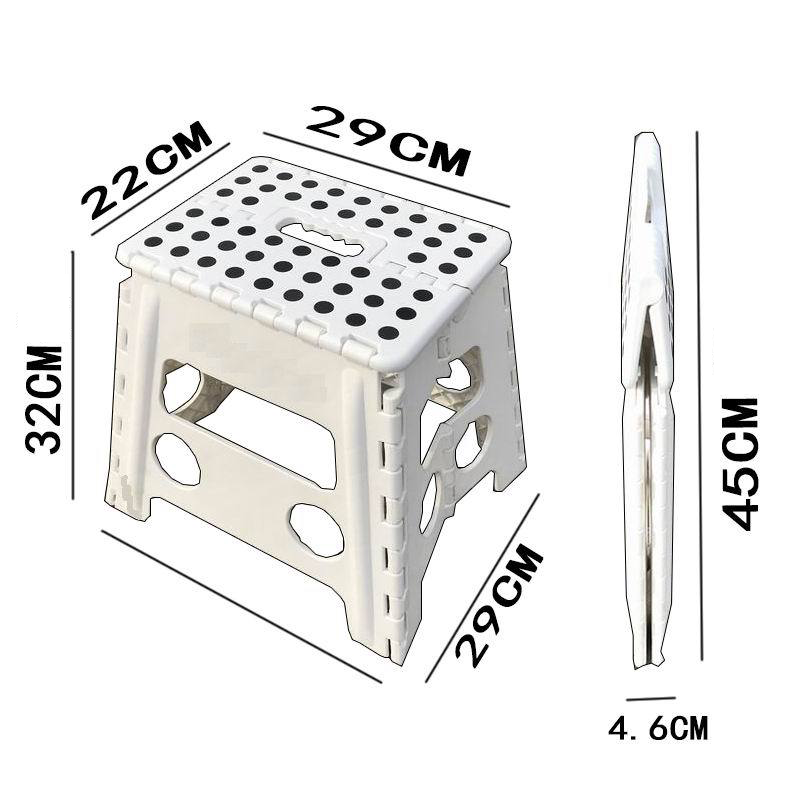 Home Folding Step Stool 13 Inches / 9 Inches (2 Color Options)