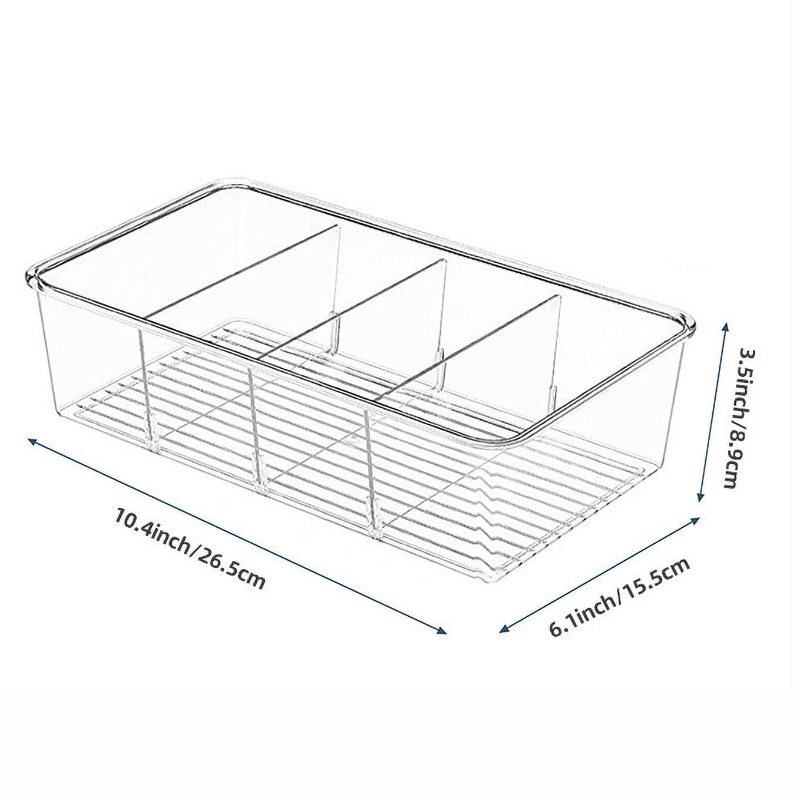 Food Storage Organizer Bins 6 Units