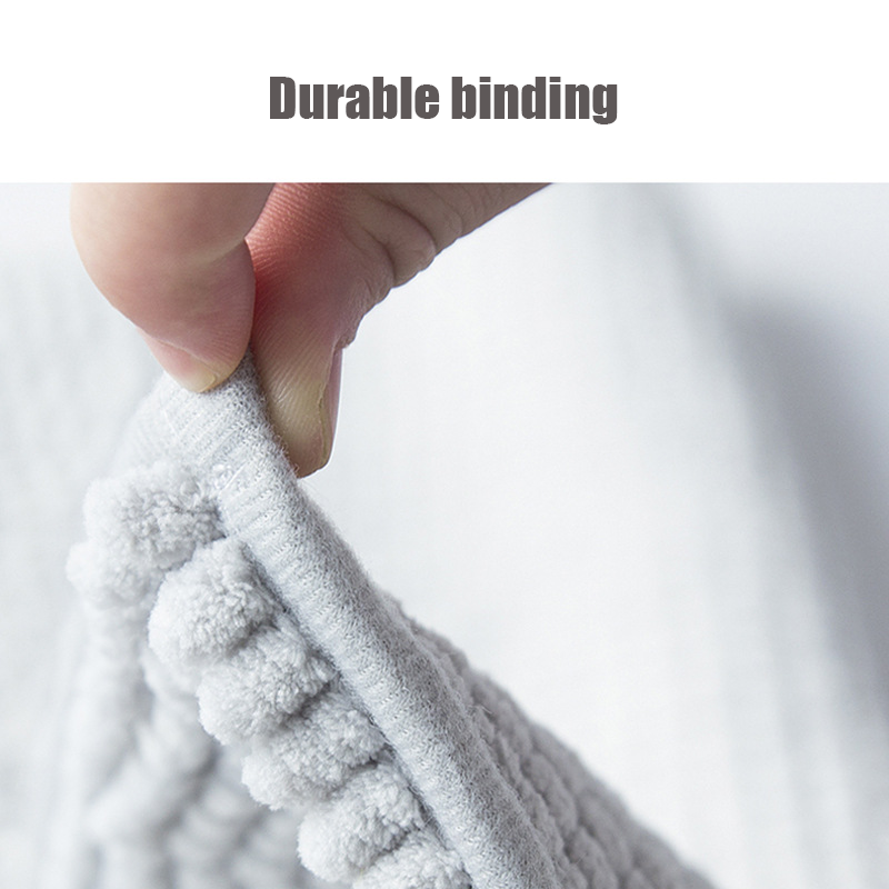 Chenille Bath Mat 20x32 Inches / 16x24 Inches, Grey
