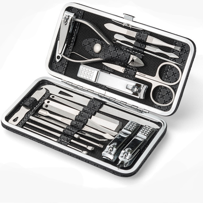19-Piece Stainless Steel Nail Clippers Set