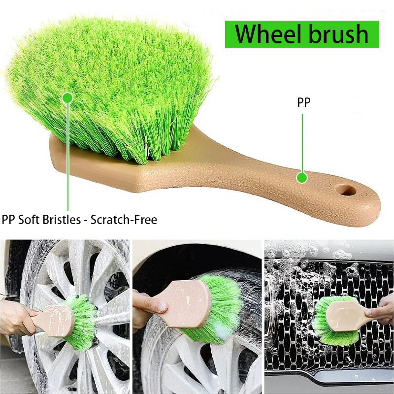 8-Piece Car Wash Kit, Green