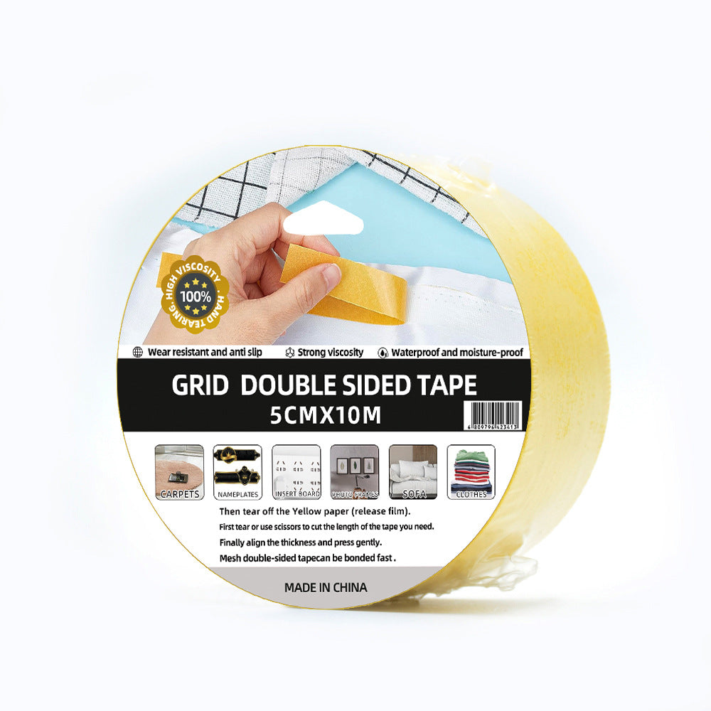 No Marks High Viscosity Adhesive Strong Double Sided Tape for Floors 5cm*10m 4 Units
