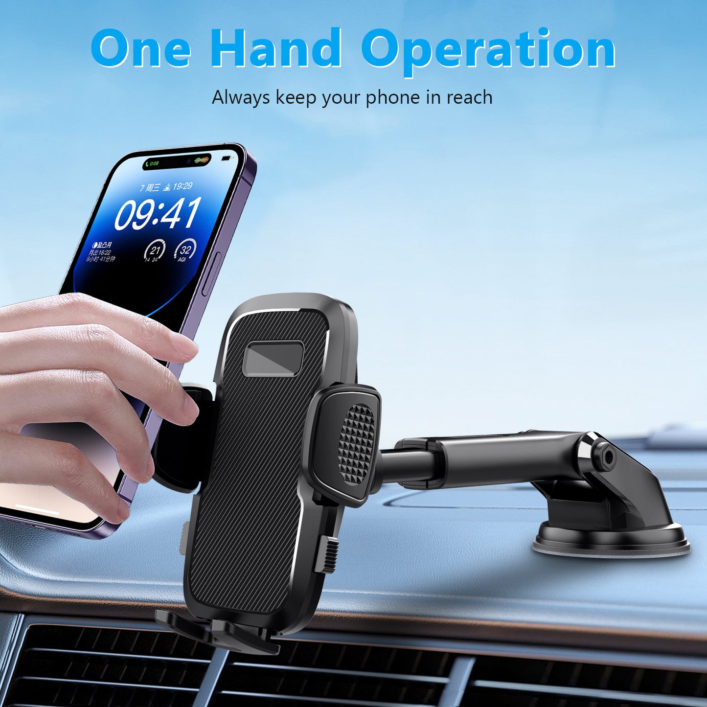 Car Phone Holder, Black