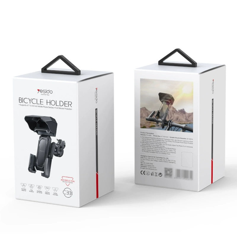 Motorcycle Phone Holder, Black