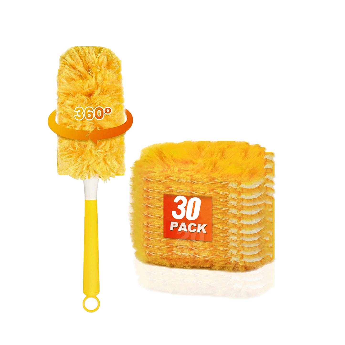 Dusters Refill for Cleaning 30 Units with Short Handle / Long Handle