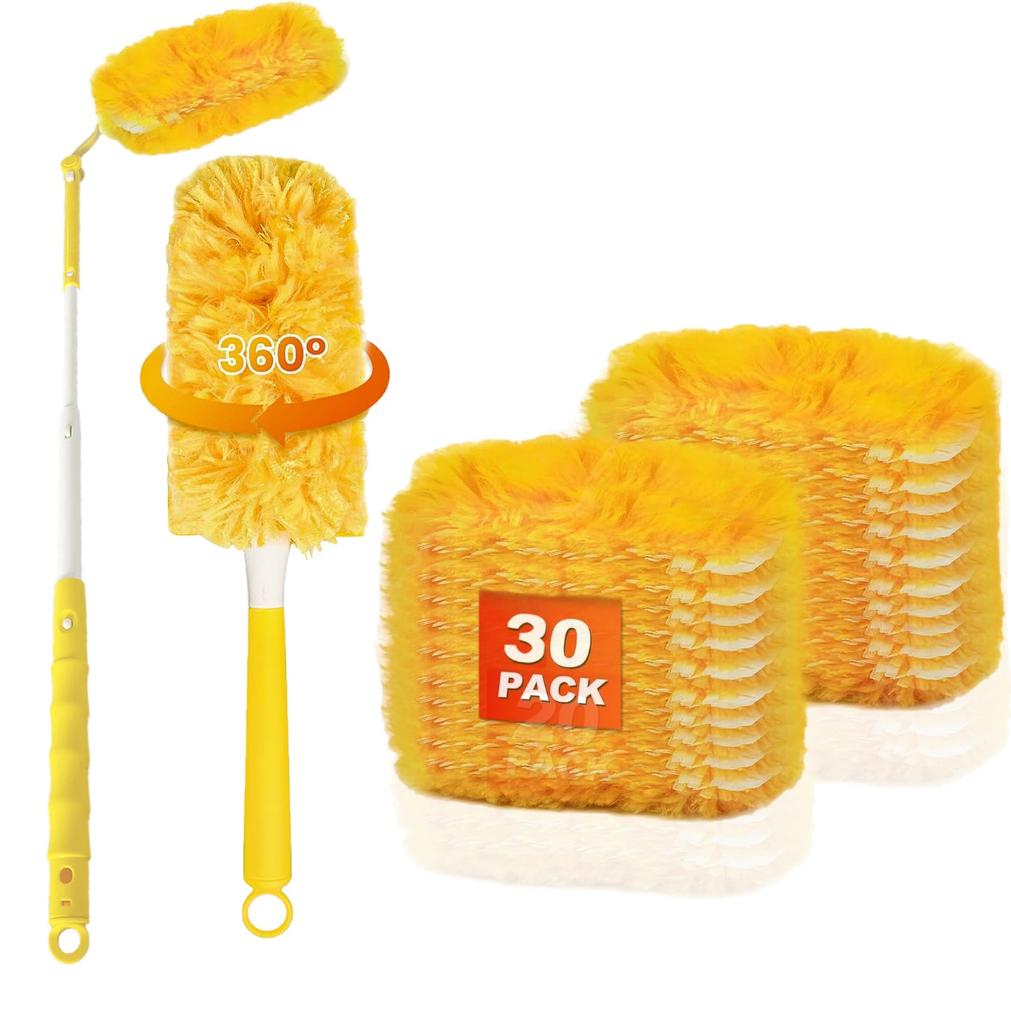 Dusters Refill for Cleaning 30 Units with Short Handle / Long Handle