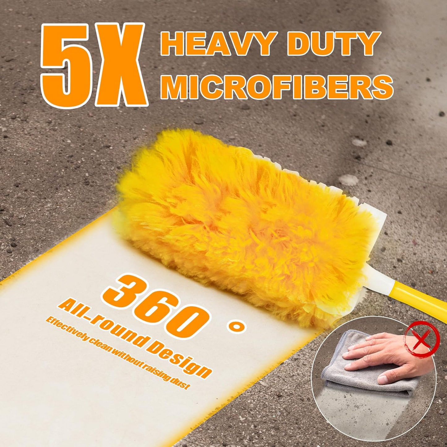 Dusters Refill for Cleaning 30 Units with Short Handle / Long Handle