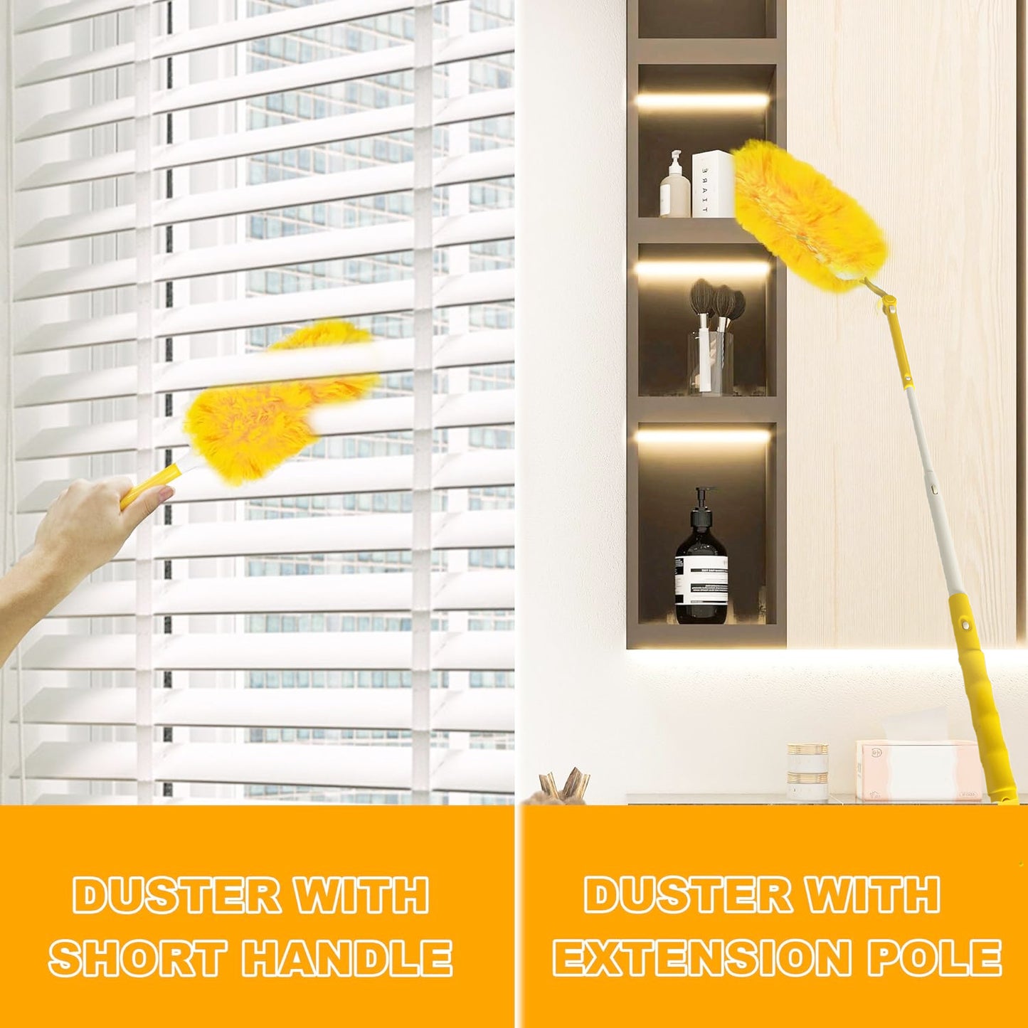Dusters Refill for Cleaning 30 Units with Short Handle / Long Handle