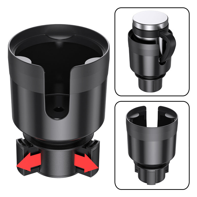 Car Cup Holder Expander Fits Bottles in 3"-3.9" / 16-40oz