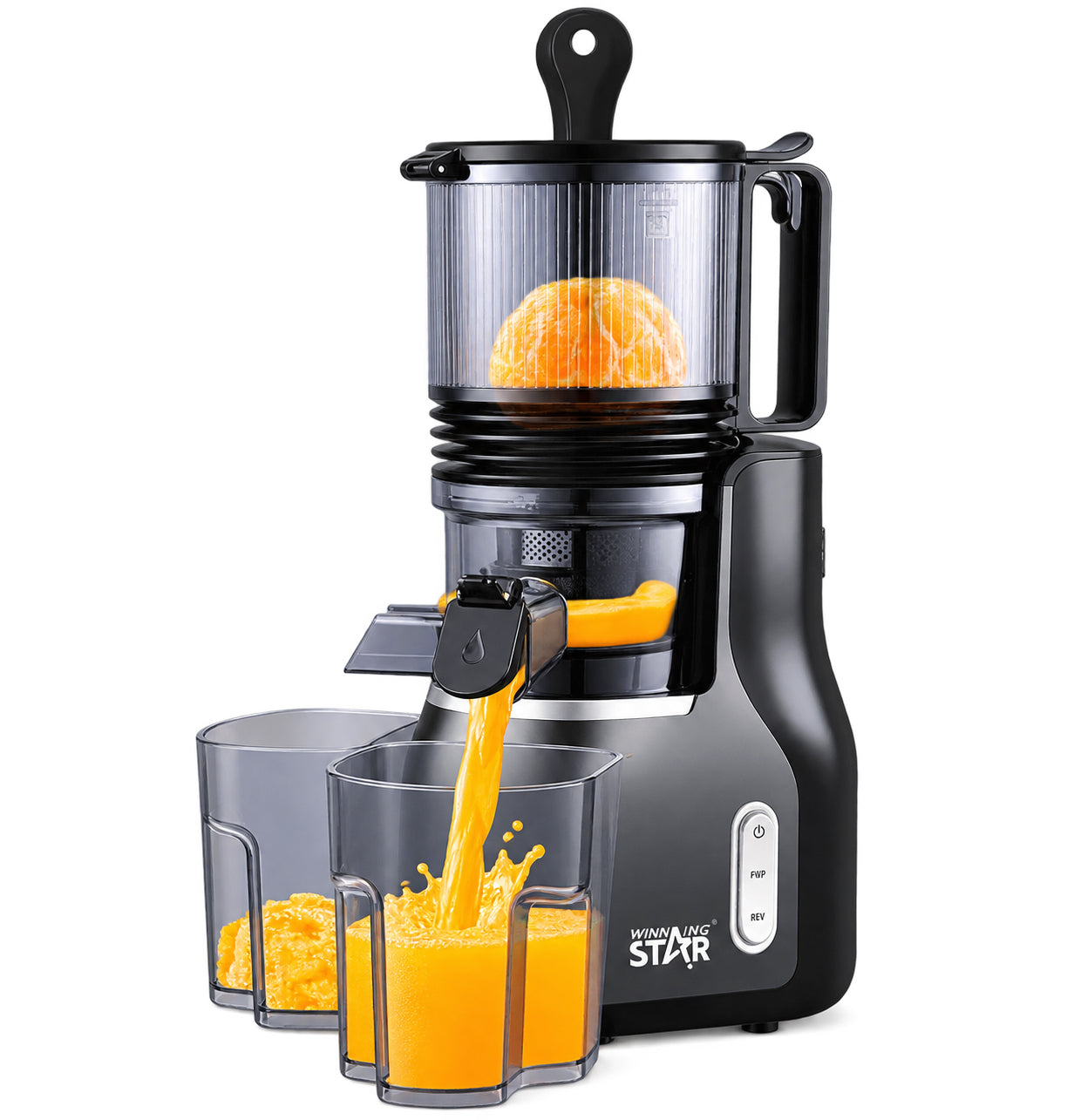 Cold Press Juicer Masticating Juice Extractor 150W, Winging Star