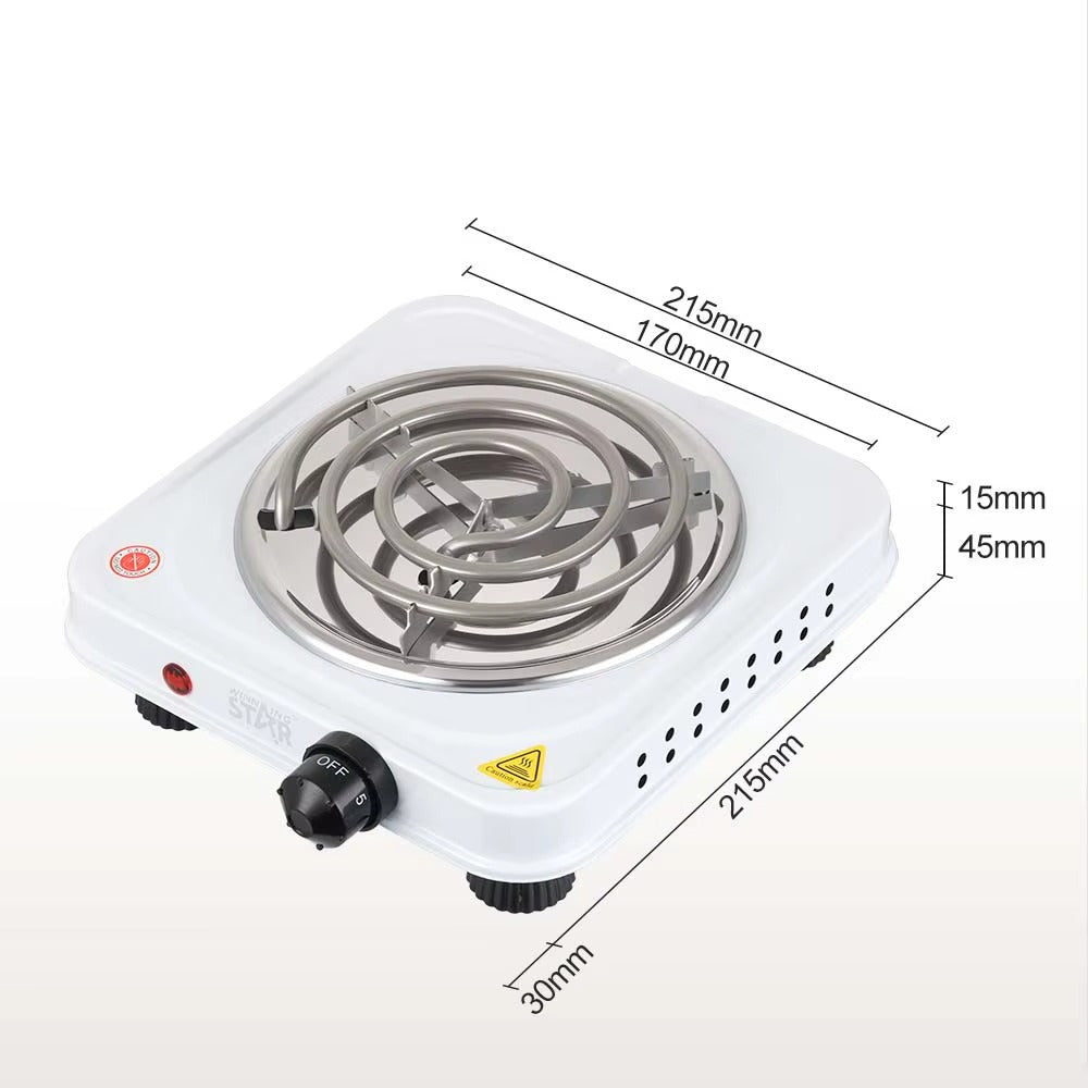 WINNING STAR Electric Stove Coil Hot Plate 900W Single-burner,White