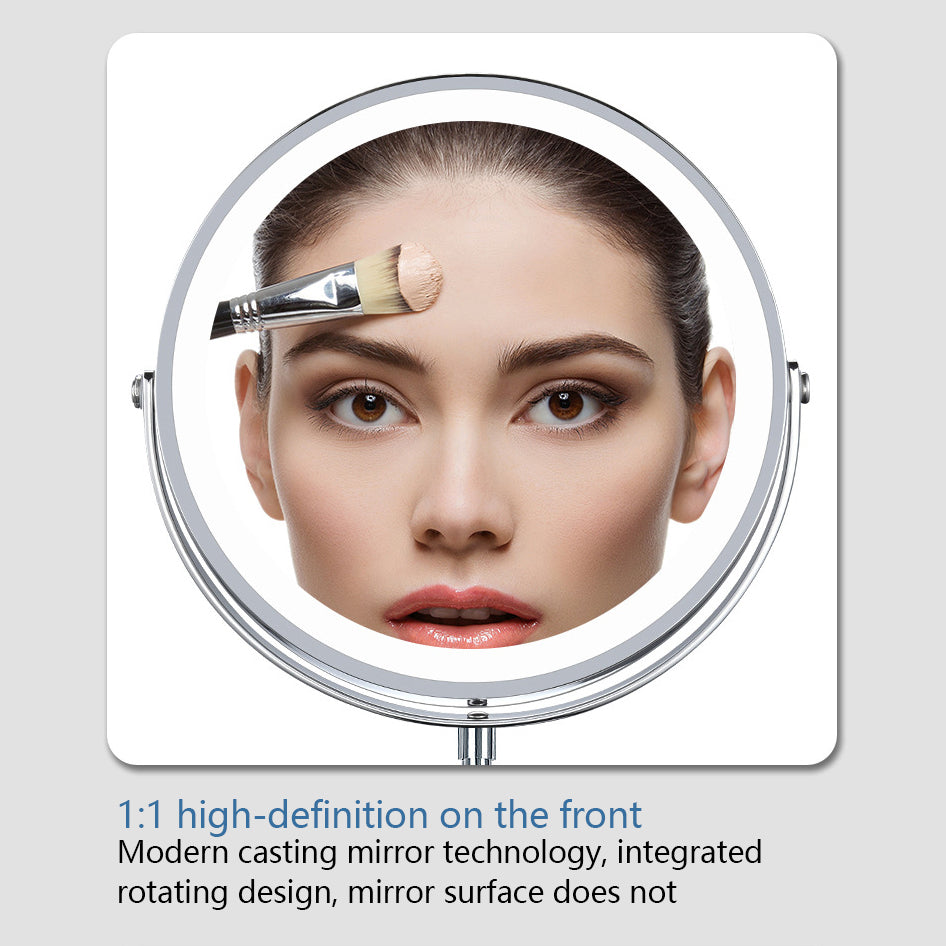 Lighted Makeup Mirror 1x/10x Magnifying with 3 Color